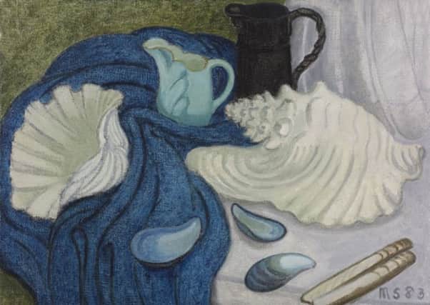 Black Jug and Shells, 1983, by Margot Sandeman