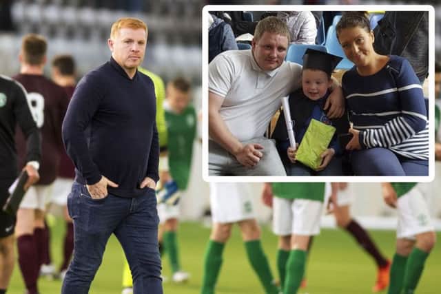 Neil Lennon has paid tribute to Lennon and his family