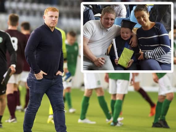 Neil Lennon has paid tribute to Lennon and his family