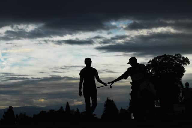Joint leader Sung Hyun Park of South Korea walks during the first round of the Evian Championship. Picture: Stuart Franklin/Getty