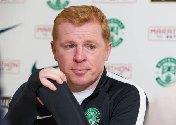 Hibernian manager Neil Lennon wants the undivided attention of his players. Picture: SNS.