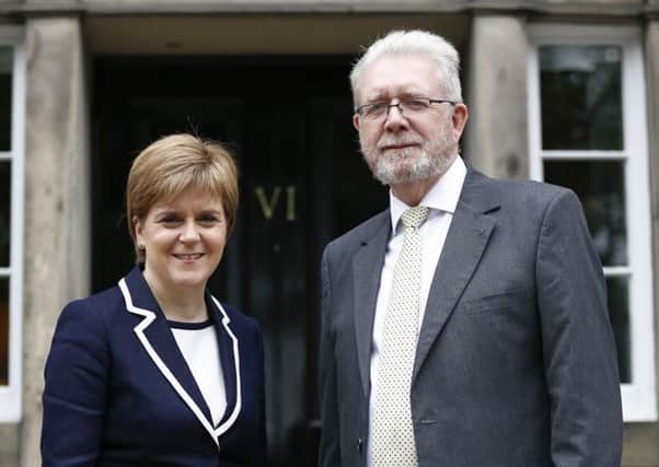 Scotland's place in Europe Minister Michael Russell with First Minister Nicola Sturgeon. Picture: Contributed