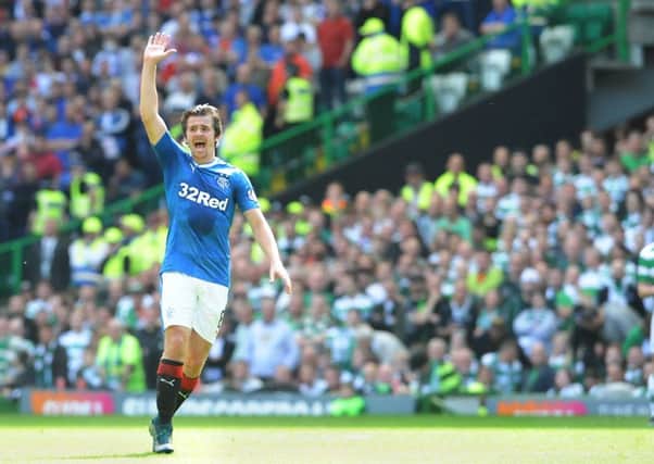 Joey Barton was criticised for his poor form in the media prior to a Rangers' training ground bust up. Picture: John Devlin