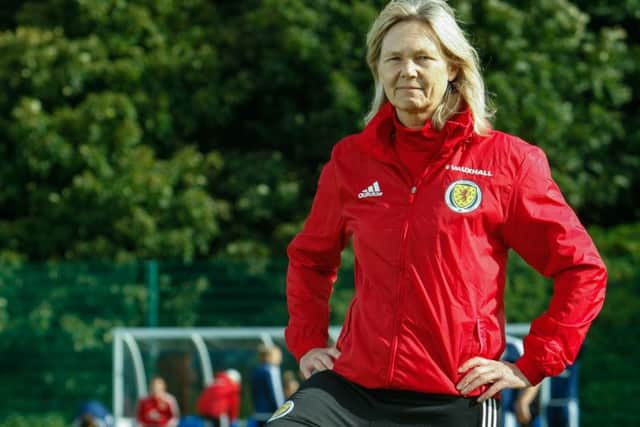 Anna Signeul works closely with Scotland's senior manager Gordon Strachan. Picture: Toby Williams.
