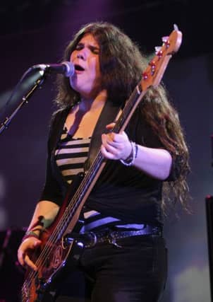 Michelle Stodart was full of cheery optimism at her solo gig