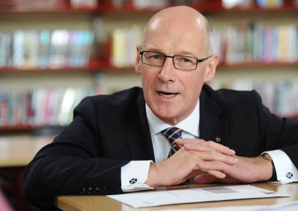 John Swinney has announced that schools may soon be directly funded.  Picture; John Devlin