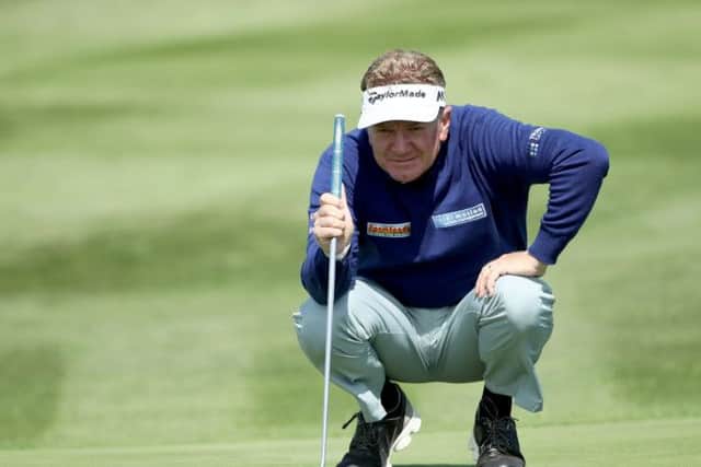 Paul Broadhurst lines up a putt in the First Tee Open in California. Picture: Getty Images