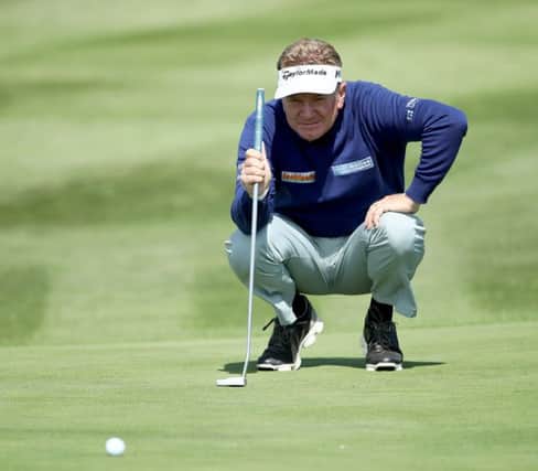 Paul Broadhurst lines up a putt in the First Tee Open in California. Picture: Getty Images
