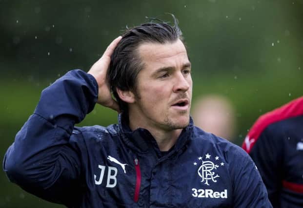 Joey Barton will not train or play for the club for three weeks. Picture: SNS