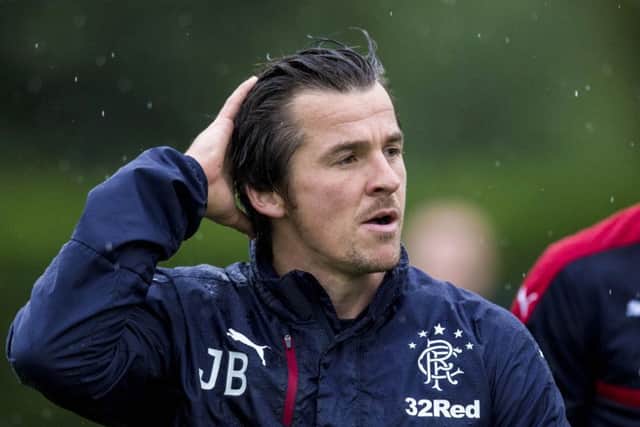 Joey Barton will not train or play for the club for three weeks. Picture: SNS
