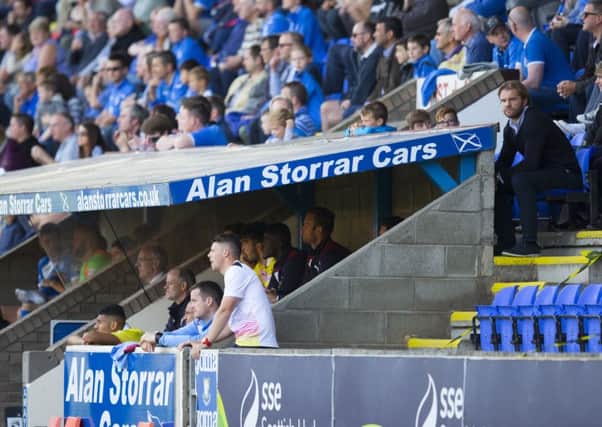 Hearts manager Robbie Neilson was sent to the stand during the 1-0 defeat by St Johnstone. Picture: SNS