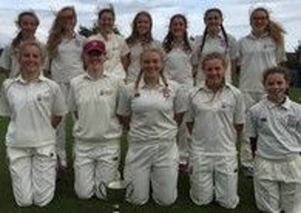 George Watson's College girls' cricket 1st XI - winners of the Scottish Cup.