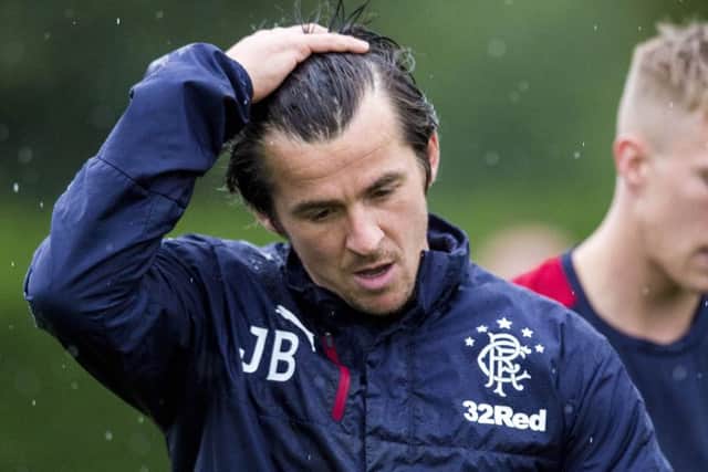 Rangers midfielder Joey Barton will sit out a further three games. Picture: SNS.