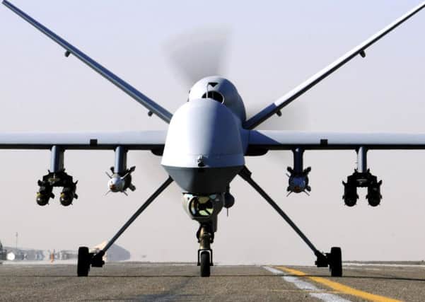 An RAF Reaper UAV drone. Picture: MoD