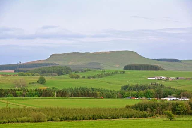 Burnswark, the site of the hill fort, near Ecclefechan. PIC Dumfries Museum.