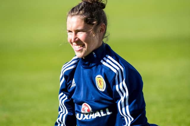 Jane Ross scored a double for Scotland as they ended Iceland's 100 per cent European Championship qualifying record.