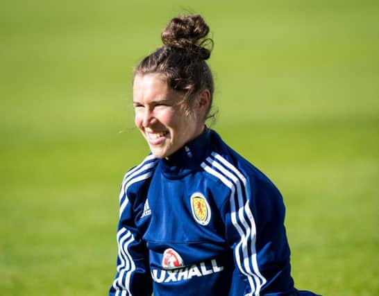 Jane Ross scored a double for Scotland as they ended Iceland's 100 per cent European Championship qualifying record.