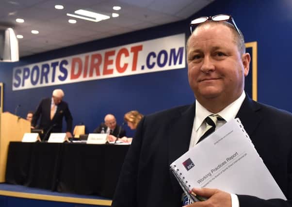 Mike Ashley appears to be listening to the criticism levelled at Sports Direct, says Martin Flanagan. Picture: Joe Giddens/PA Wire