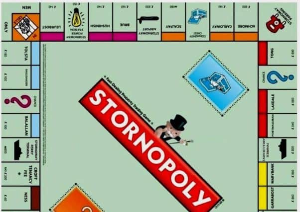 Stornopoly will feature key island sites.