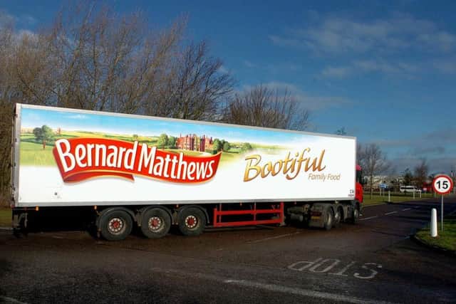 Turkey meat producer Bernard Matthews has been acquired in a deal that will safeguard 2,000 jobs. Picture: Chris Radburn/PA Wire