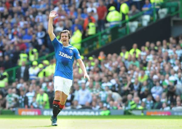 Rangers' Joey Barton is in the running for a literary prize. Picture: John Devlin