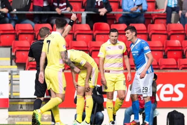 Graham Cummins (right) and Chris Kane were each booked for simulation. Picture: SNS