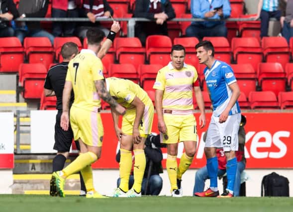 Graham Cummins (right) and Chris Kane were each booked for simulation. Picture: SNS