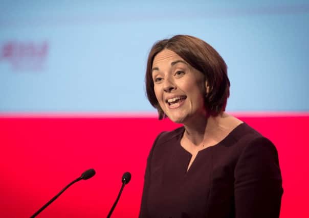 Scottish Labour leader Kezia Dugdale speaks during Labour's Women's conference in Liverpool. Picture: Getty
