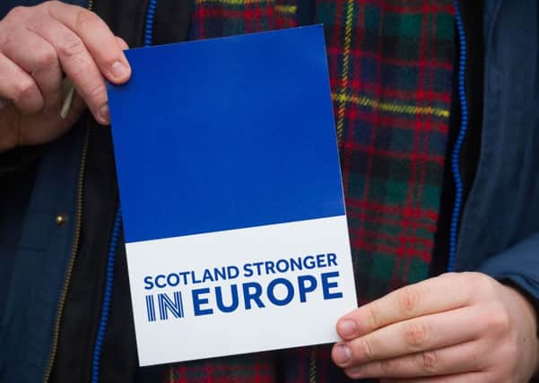 Scotland voted to Remain in the vote in June. Picture: Steven Scott Taylor