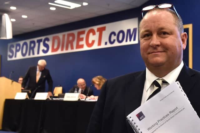 Mike Ashley said Dave Forsey's resignation was like losing his right arm. Picture: Joe Giddens/PA Wire