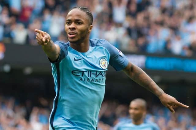 Sterling is beginning to justify his £49m price tag and looks a different player under Pep Guardiola.
Photograph: Richard Heathcote/Getty Images