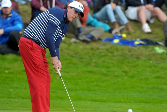 Phil Mickelson was in the American team that lost in Gleneagles last time. Picture: Jane Barlow.