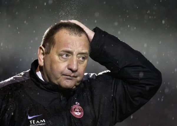 Jimmy Calderwood had a winning record against Rangers during his five-year reign.