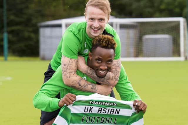 Leigh Griffiths has had to settle for a place on the bench as Celtic continue with Moussa Dembele up front