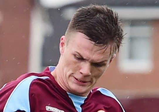 Stenhousemuir's Fraser Kerr turned ball into his own net