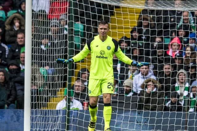Dorus de Vries has conceeded 12 goals in five matches for Celtic. Picture: PA