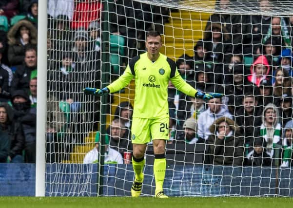Dorus de Vries has conceeded 12 goals in five matches for Celtic. Picture: PA