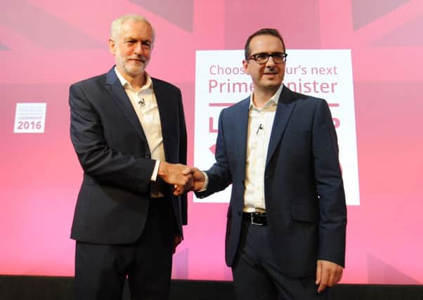 Labour leader Jeremy Corbyn and leadership challenger Owen Smith. Picture: John Devlin