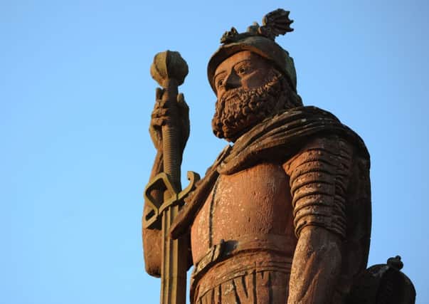 A statue of William Wallace. Pic Ian Rutherford