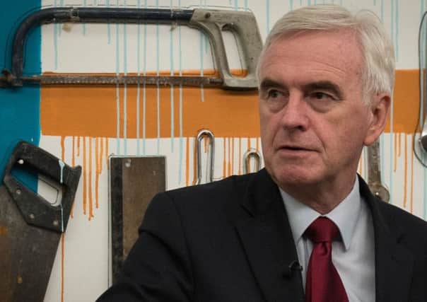 Shadow Chancellor of the Exchequer John McDonnell visits Make Liverpool, an open access business unit that allows small start up companies to rent space and use equipment to help their businesses grow. Picture: PA
