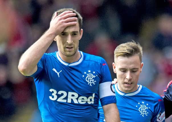 Rangers slipped out of the top six after Sunday's match. Picture: SNS