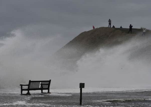 Heavy coastal surges and strong winds batter the coast at Troon. File picture: Robert Perry
