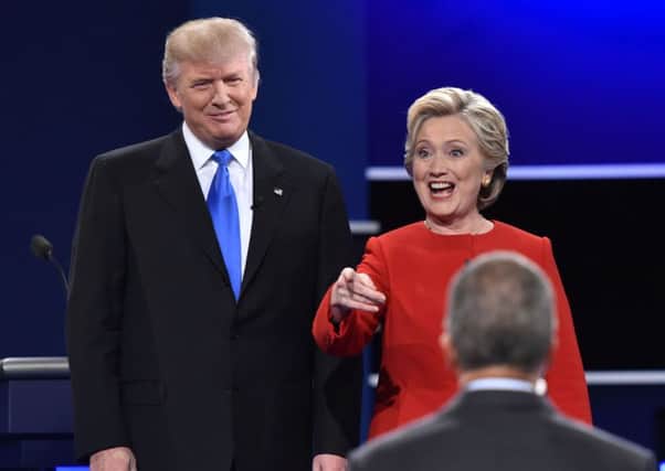 Mr Trump and Mrs Clinton threw insults back and forth. Picture: Getty