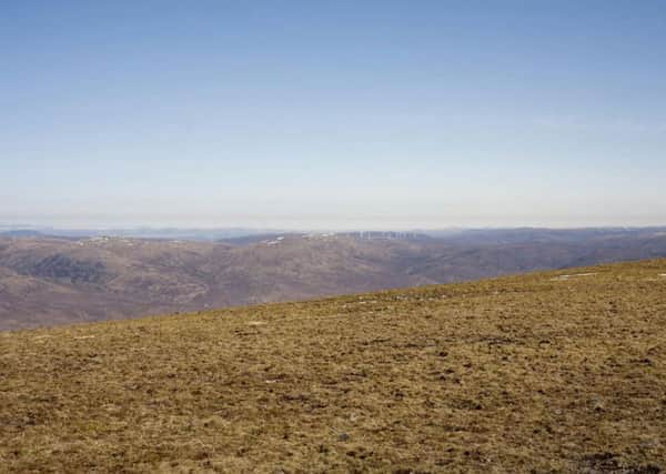 Mock Up of windfarm proposed by Coriolis Energy on the Cairngorms on the hills above Loch Ness - which would see new tracks being created on the Monadhliath Mountains - which are described as amongst the most scenic in the world by the Mountaineering Council for Scotland
Alistair Munro story