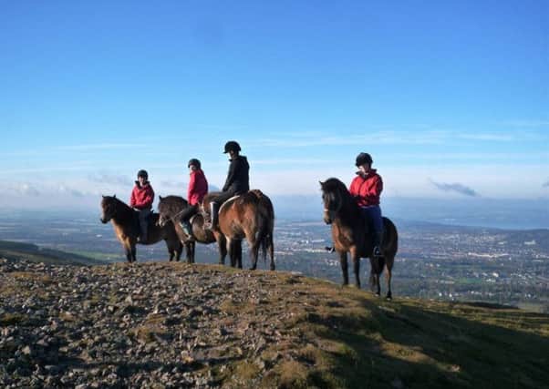 Pony trekking in the Pentland Hills can be a fun way to spend a day out. Picture: Visit Scotland
