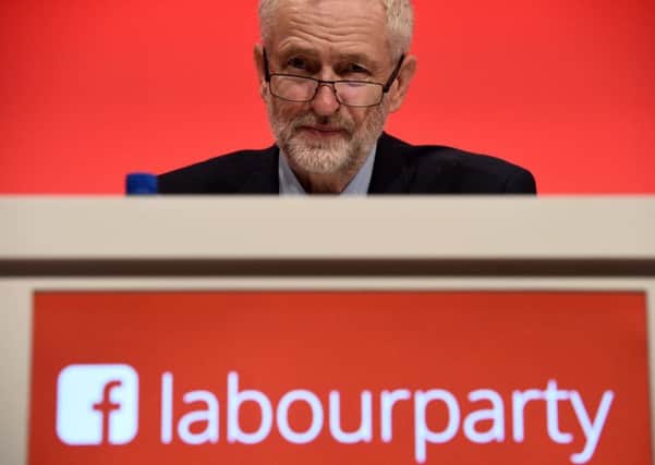 Leader of the opposition Labour Party Jeremy Corbyn on the third day of annual Labour Party conference in Liverpool. Picture; Getty