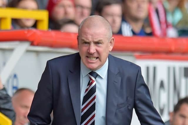 Mark Warburton was unhappy with referee John Beaton's decision to award Aberdeen a late free-kick. Picture: SNS