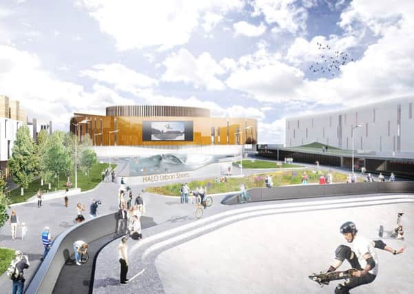 An artist's impression of the Halo 'urban park' planned for Kilmarnock. Picture: Contributed