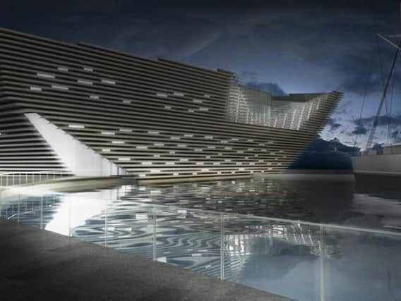 An image of what Dundee's V&A museum will look like when it opens in 2018.