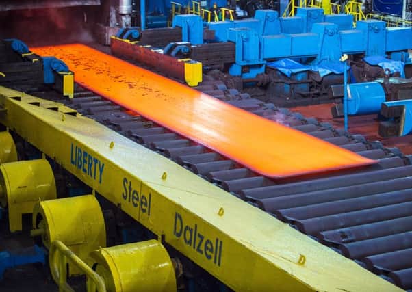 Liberty Steel Dalzell rolling mill in action.

Picture; Lenny Warren
